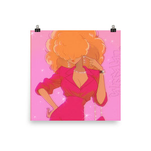 “Ms. Sara Bellum the Assistant” Poster Print