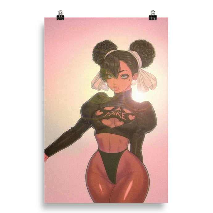 “A new challenger appeared/ Chun Li” Poster Print