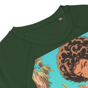 "Street Salon" Unisex organic raglan sweatshirt
