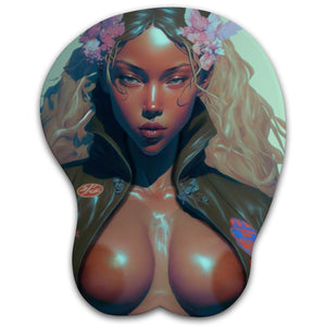 Centerfold Oppai Silicone Mousepad with Wrist Support